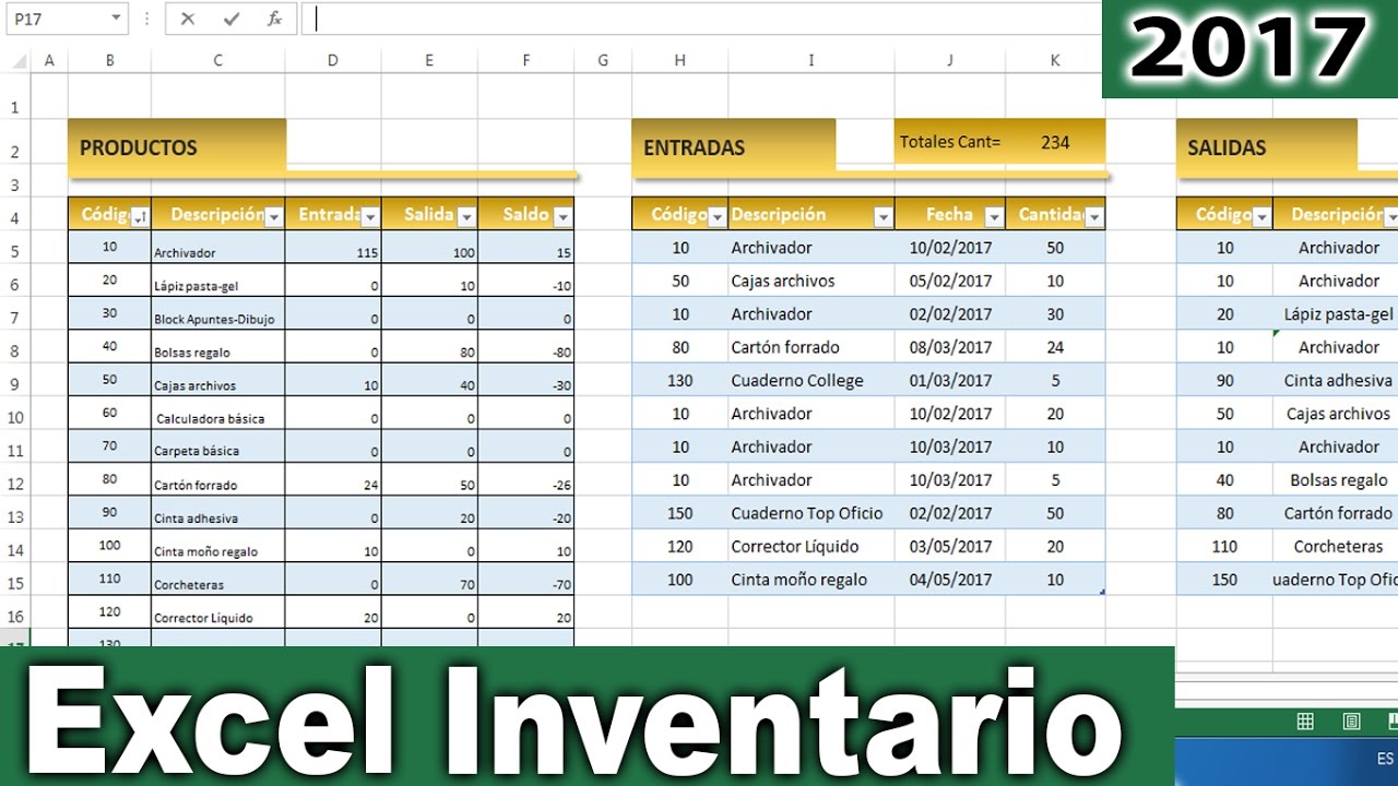 Cómo hacer un inventario de contabilidad en Excel - Recursos Excel