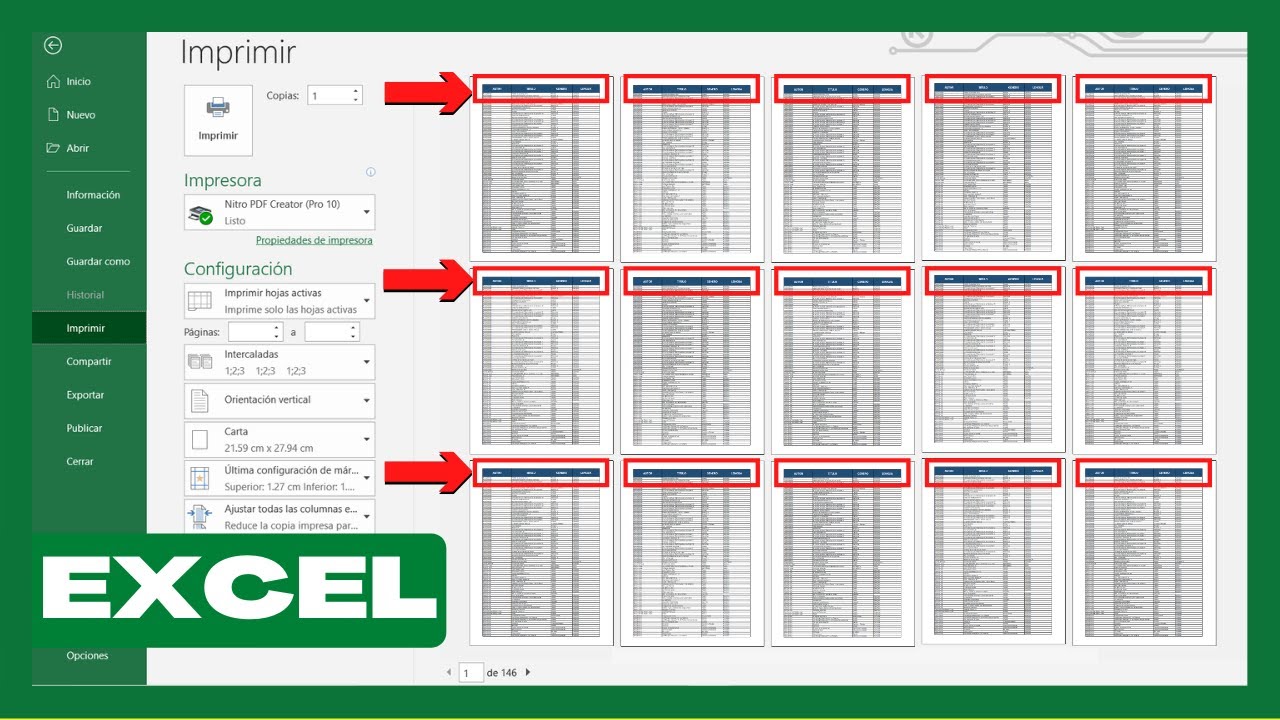 Imprimir encabezado en todas las hojas de Excel - Recursos Excel